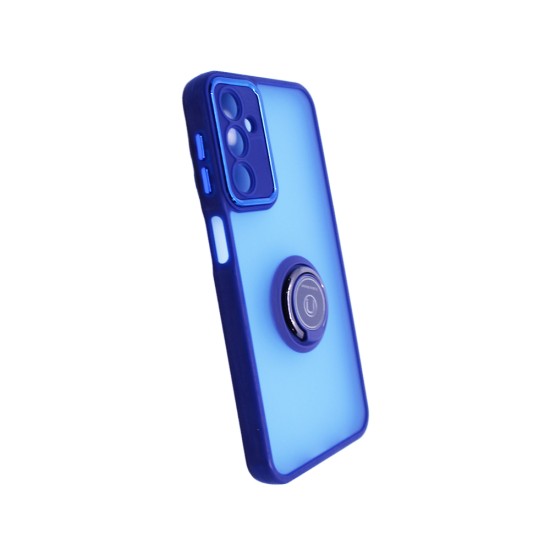 Case with Support Ring for Samsung Galaxy A24 4G Smoked Blue